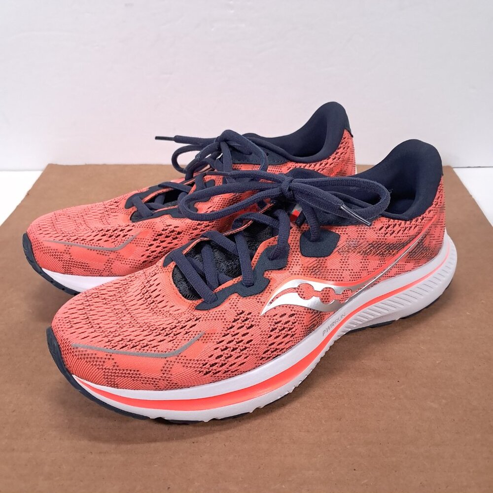 Saucony Athletic Shoes Women 10 PWRRUN Red Pink Running Sneakers S10861-16